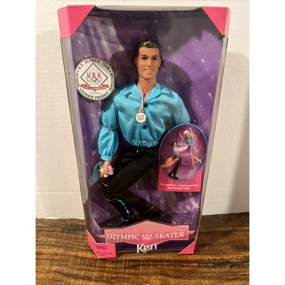 Barbie Ken Doll . Olympic Ice Skater Ken 1997 . New In Box . Vintage .